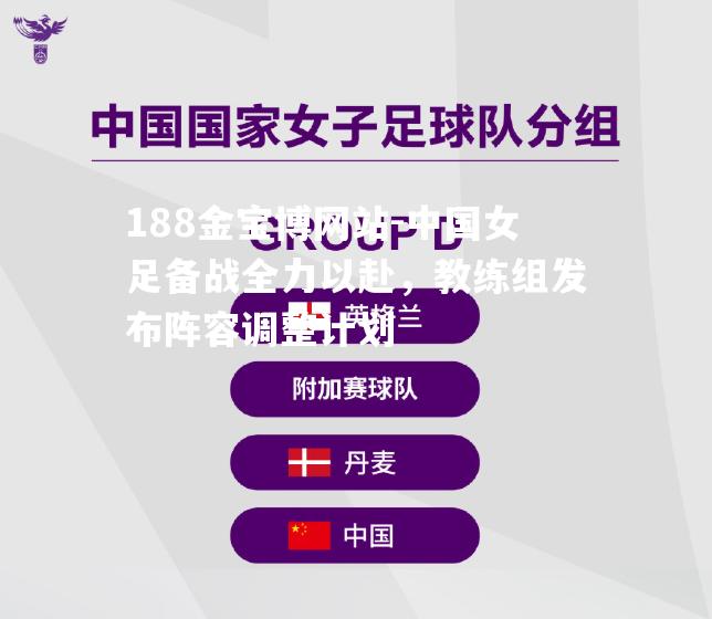 中国女足备战全力以赴，教练组发布阵容调整计划